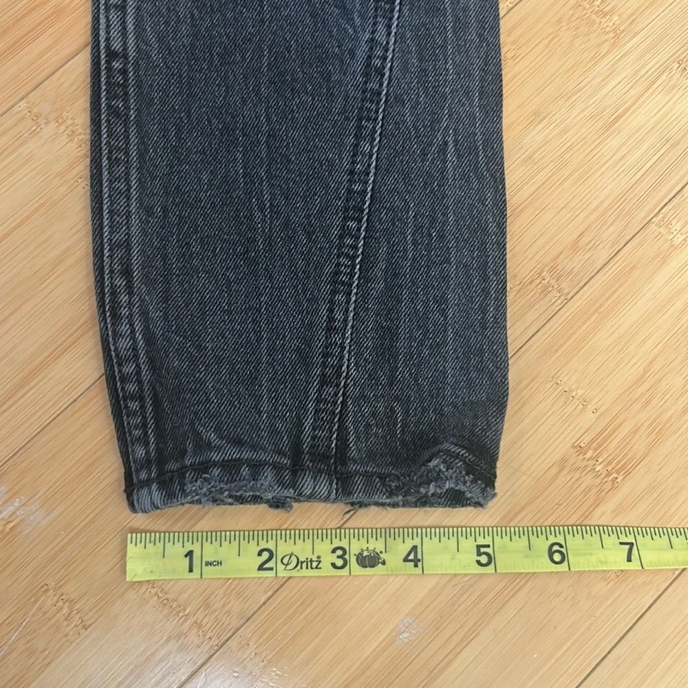 Abercrombie & Fitch The Skinny High Rise Curve Love Light Black Denim Jeans 25